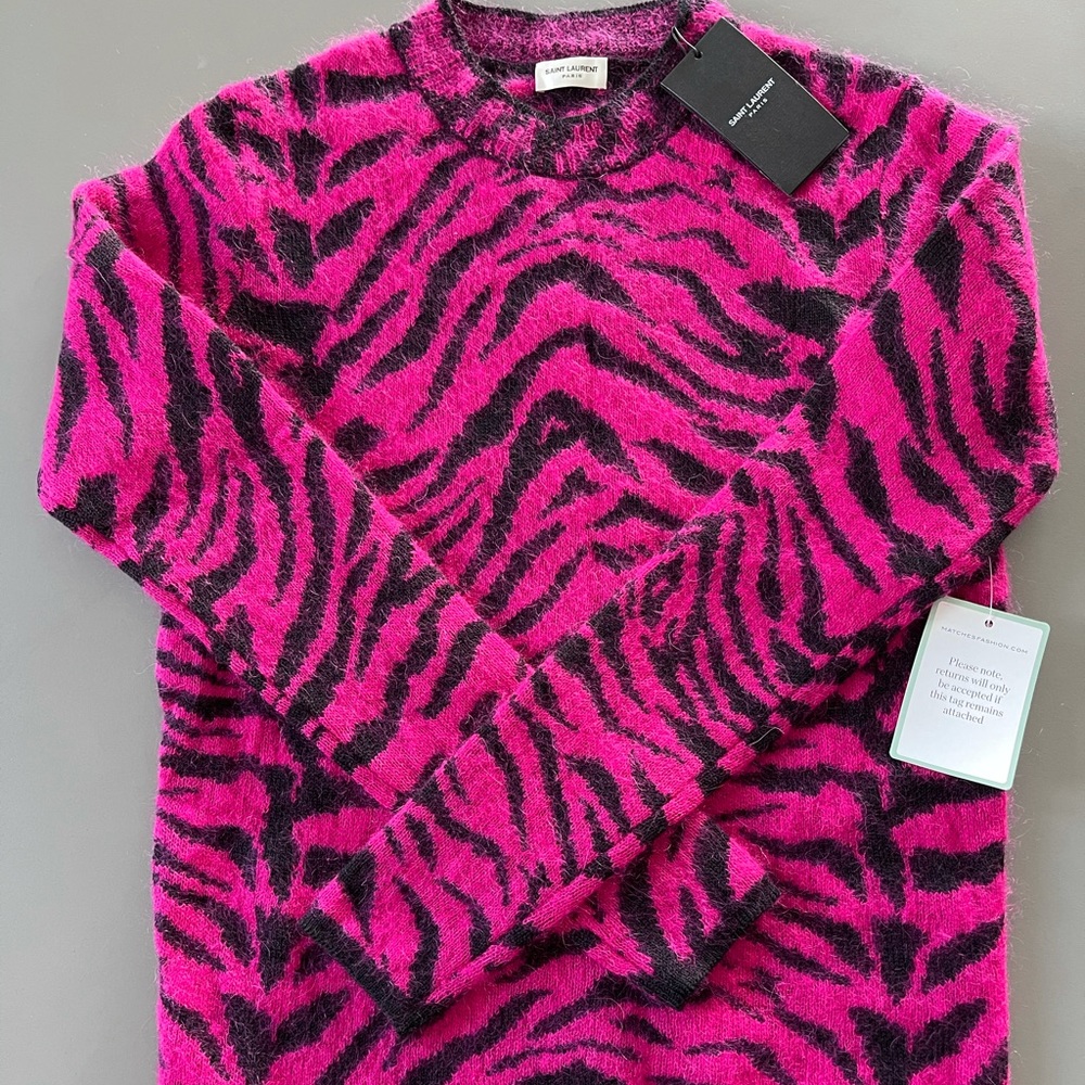 Saint Laurent Zebra Sweater
